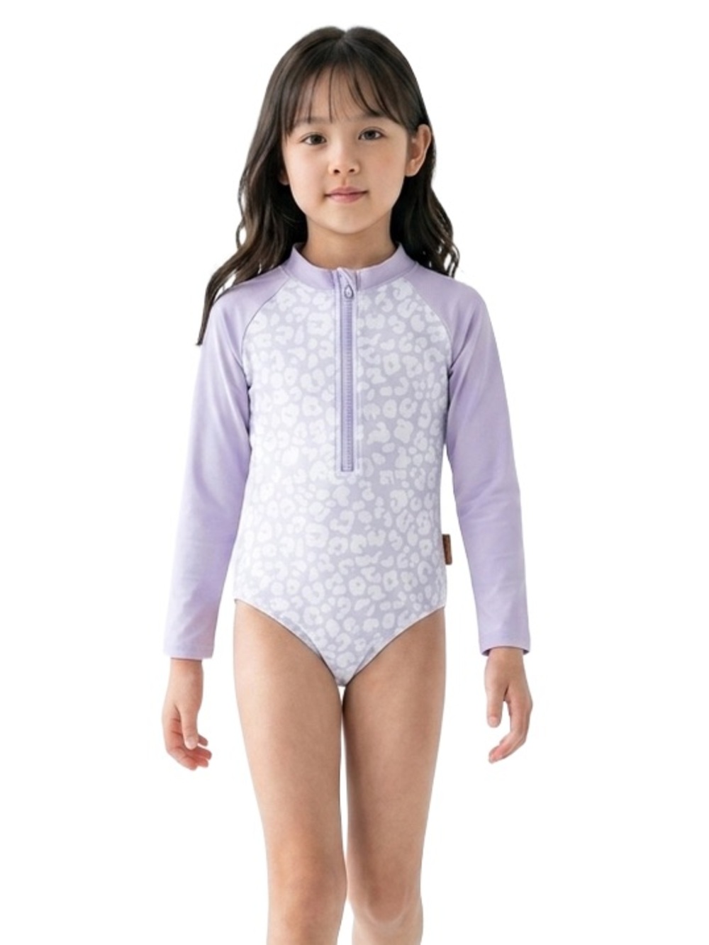 Baby girl rashguard purple bathing suit